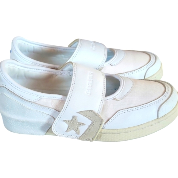 Converse x Telfar Pro Leather Slip-on Mary Jane White Parchment Sneakers - Picture 11 of 11